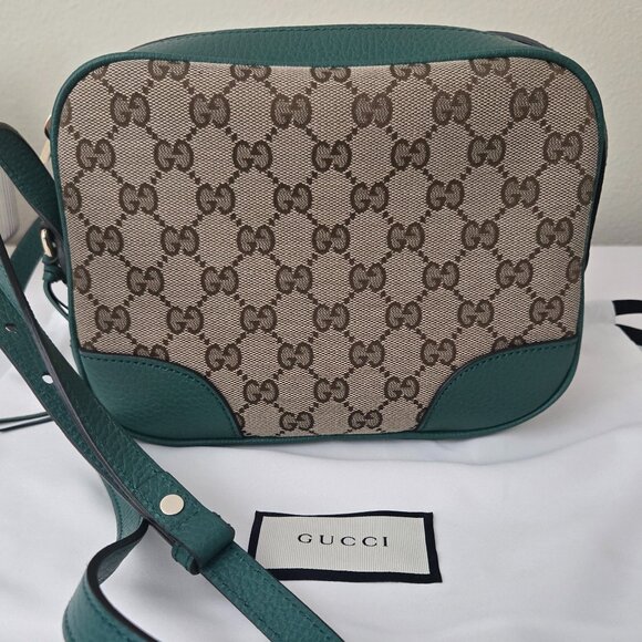 Gucci GG Canvas Bree Messenger Green - Picture 1 of 13